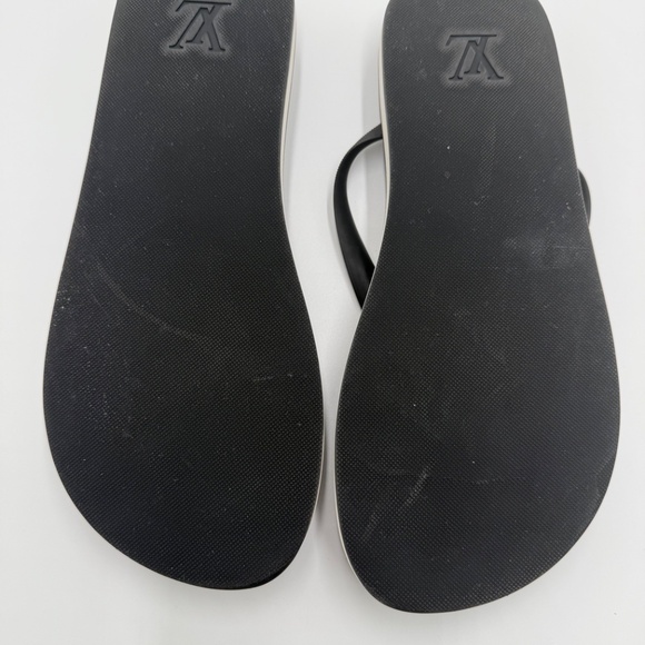 Louis Vuitton Monogram Canvas Flip Flops / Sandals – Brown & Black (Size 9) - Picture 4 of 5